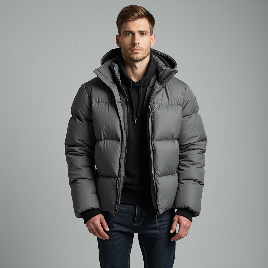 Oske Mode | Leisure Luxe Pufferjacka – Grå